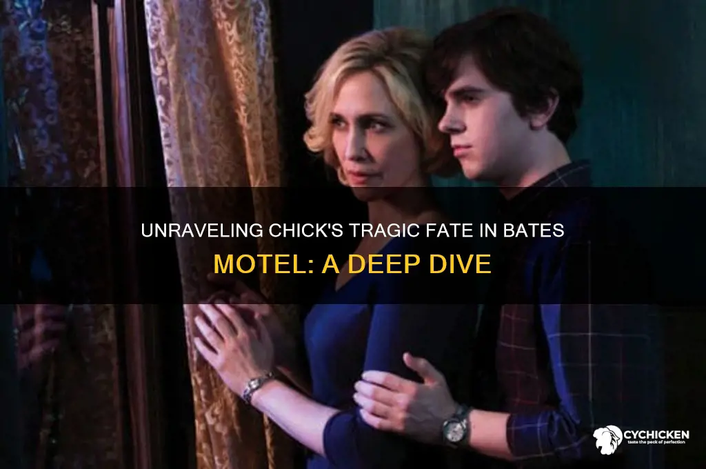 how does chick die in bates motel