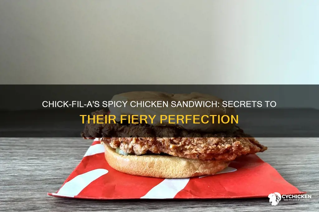how does chick fil a make their spicy chicken sandwich