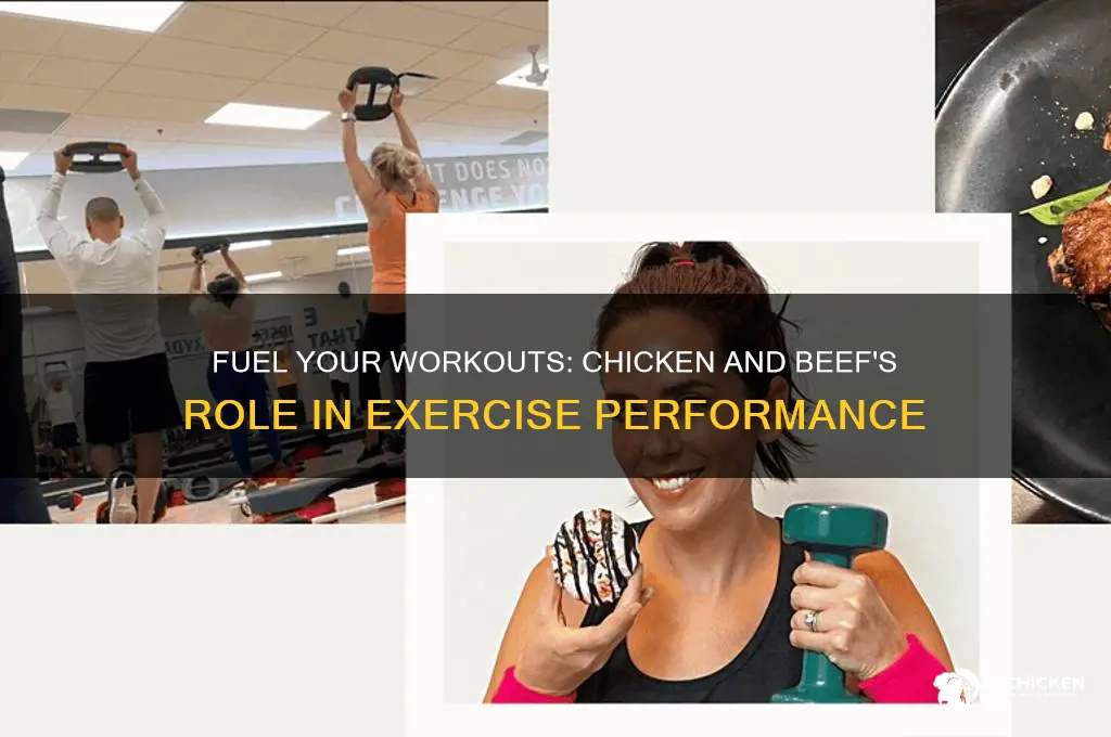 how does chicken and beef related to excerising