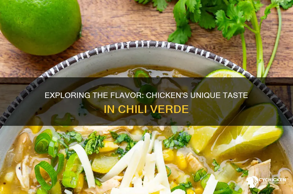 how does chicken taste in chili verde