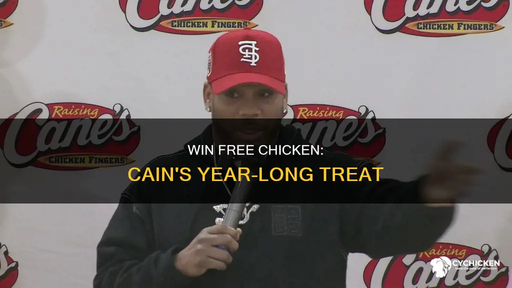 how does free chicken for a year work cains