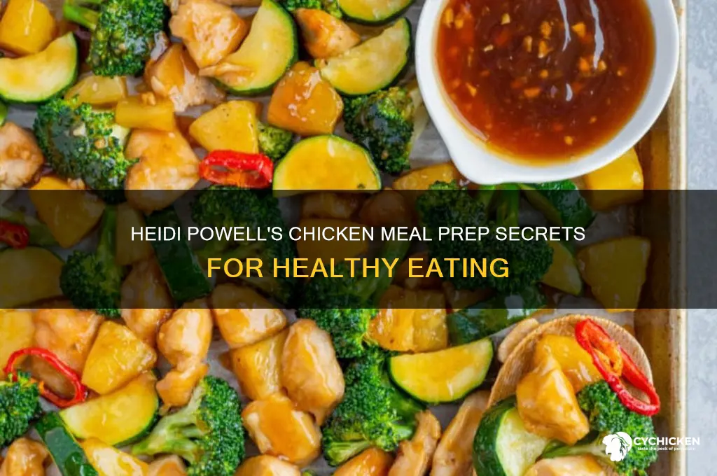 how does heidi powell meal prep her chicken