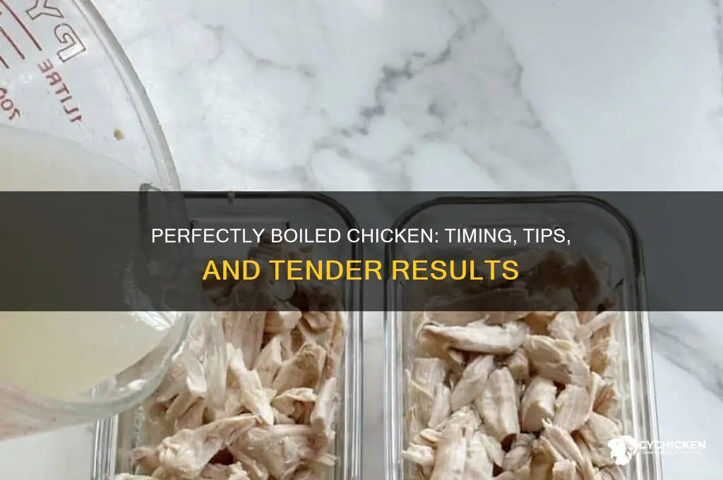 how does it take to boil chicken