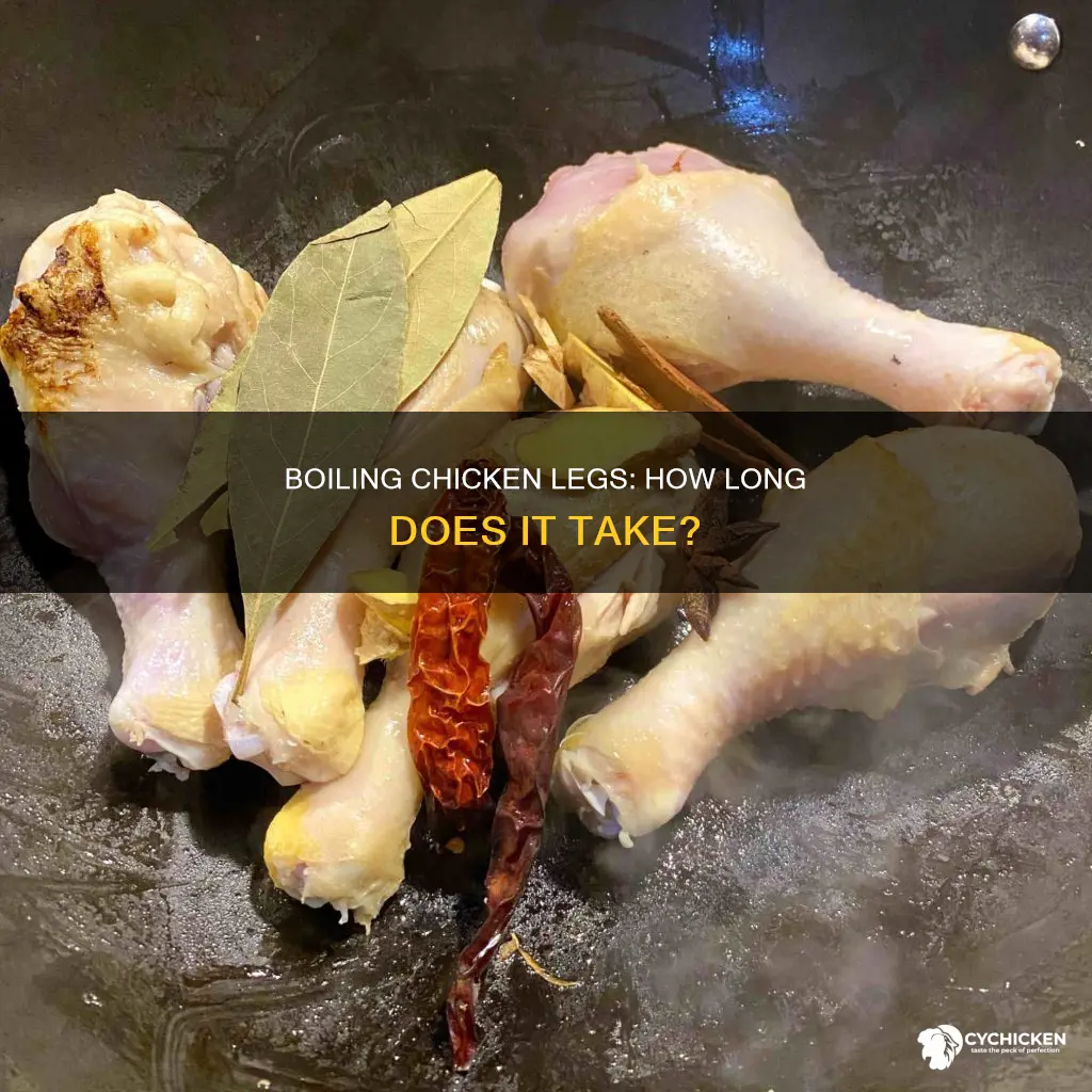 how does it take to boil raw chicken leg