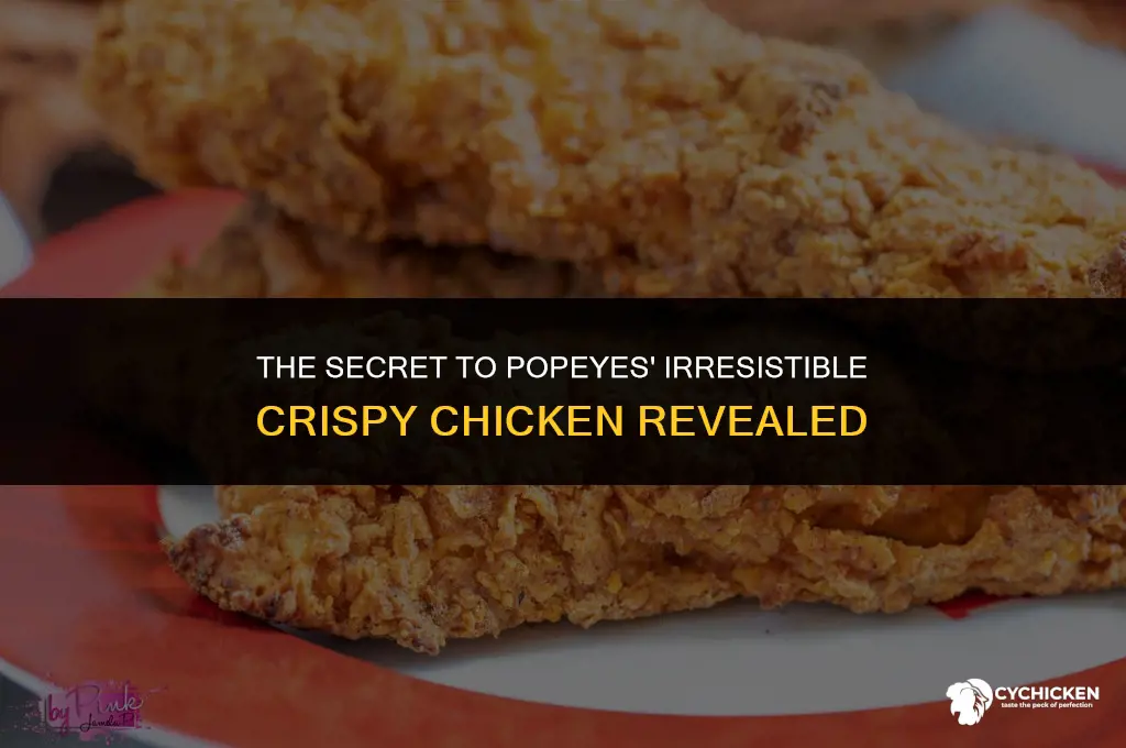 how does popeyes get their chicken so crispy