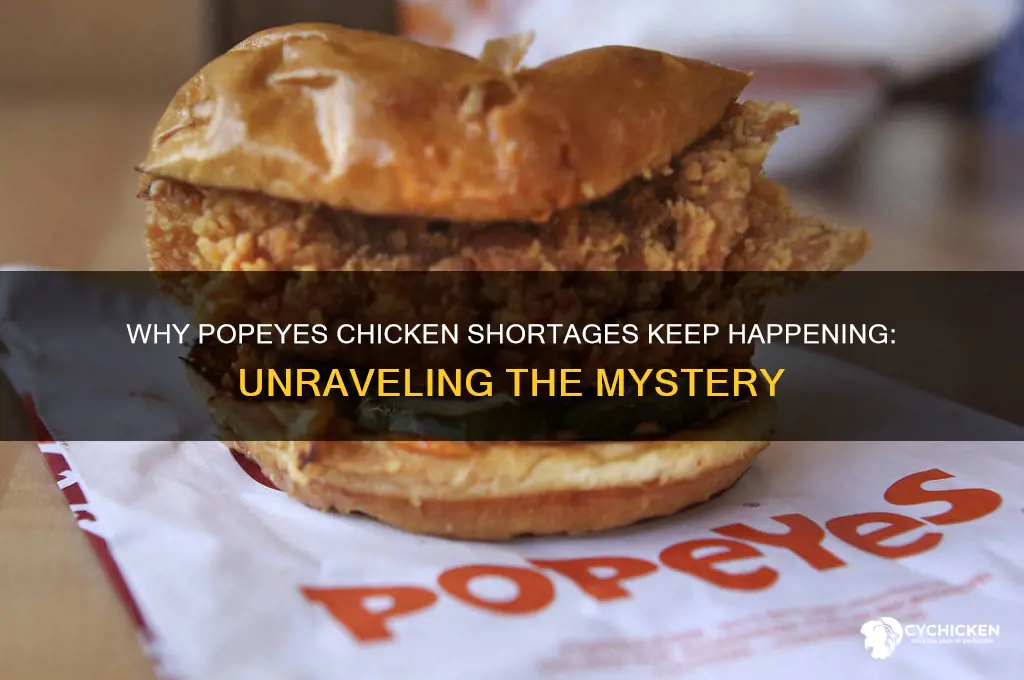 how does popeyes run out of chicken
