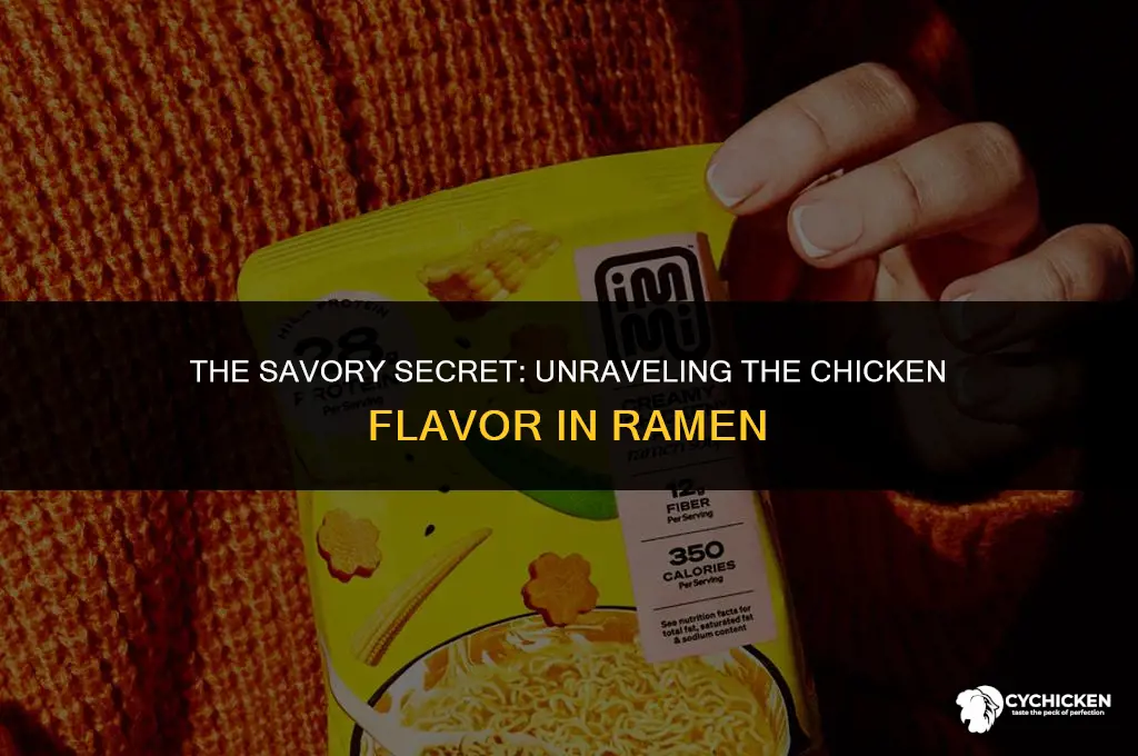 how does ramen get its chicken flavor