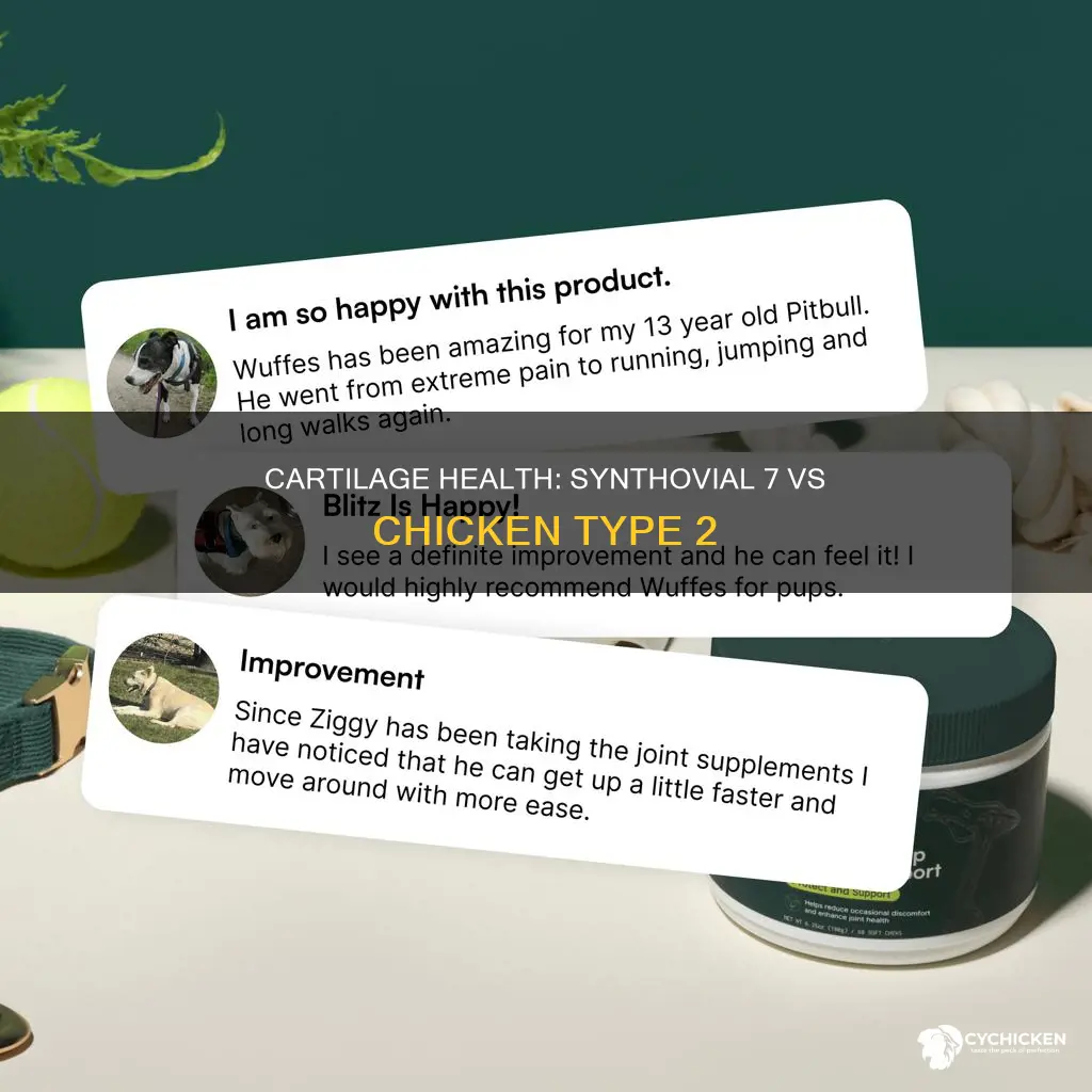 how does synthovial 7 compare to type 2 chicken cartilage