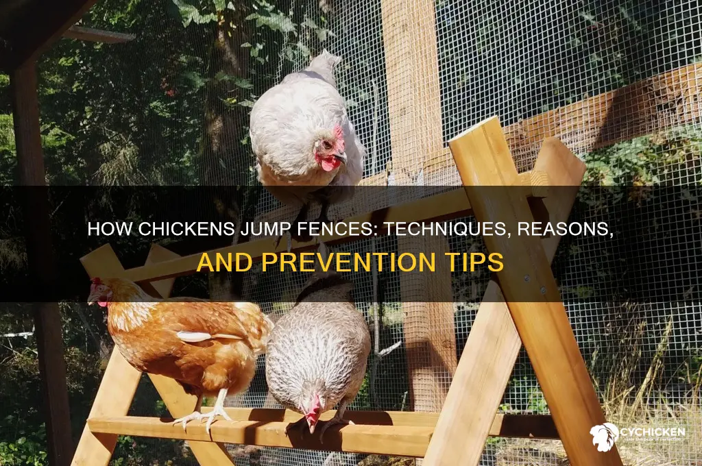 how does the chicken jump the fence