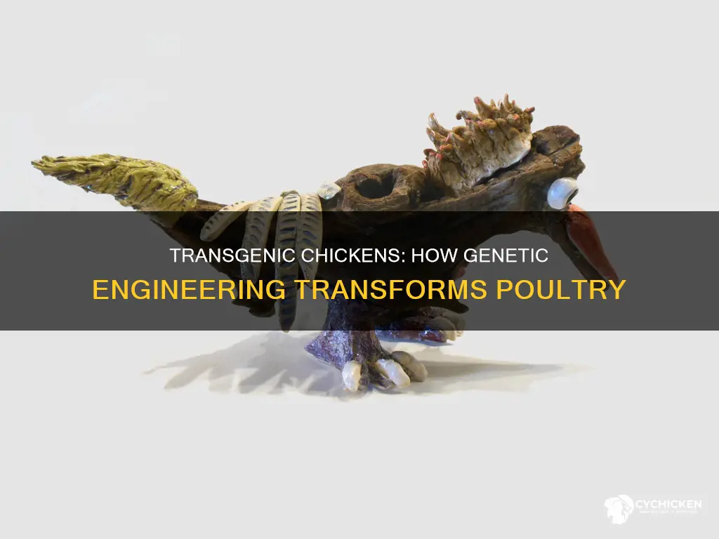 how does the chicken transformed into a transgenic organism