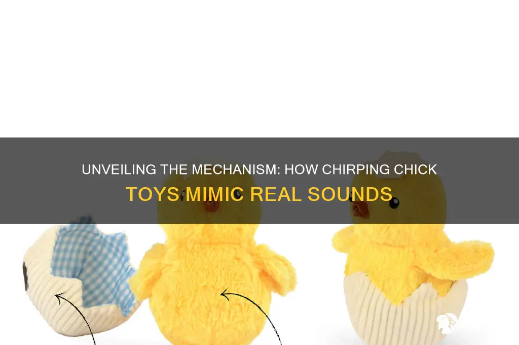 how does the chirping chick toy work