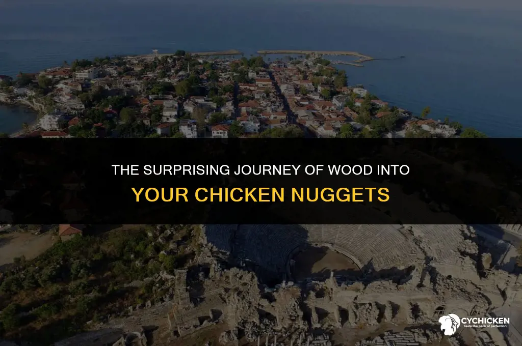 how does wood get into chicken nuggets
