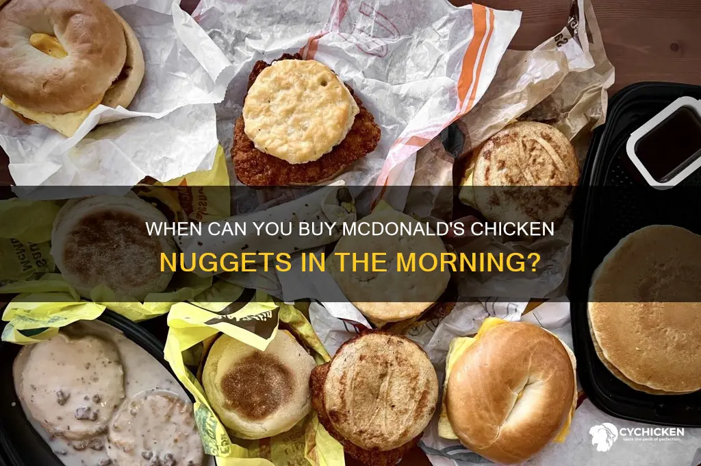 how early does mcdonalds sell chicken nuggets