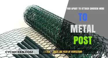 Spacing Chicken Wire on Metal Posts