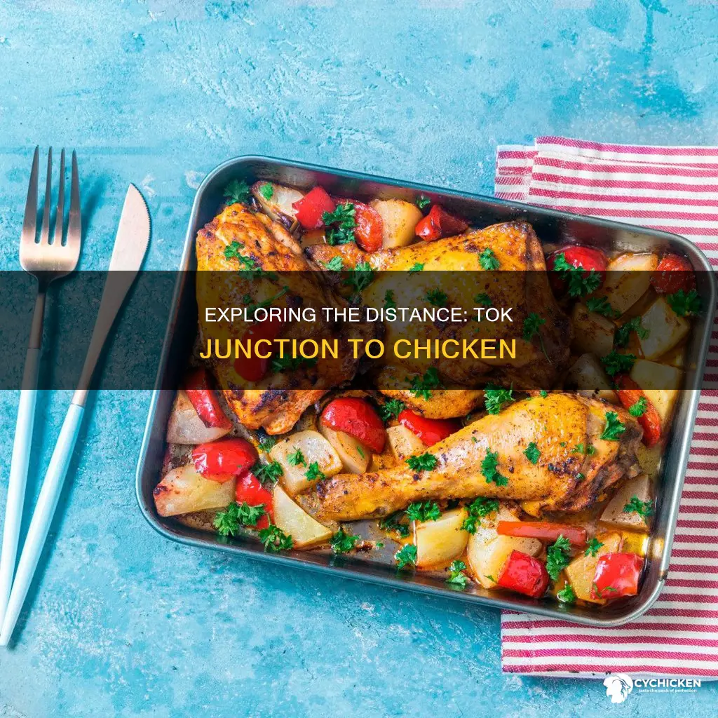how far is it from tok junction to chicken