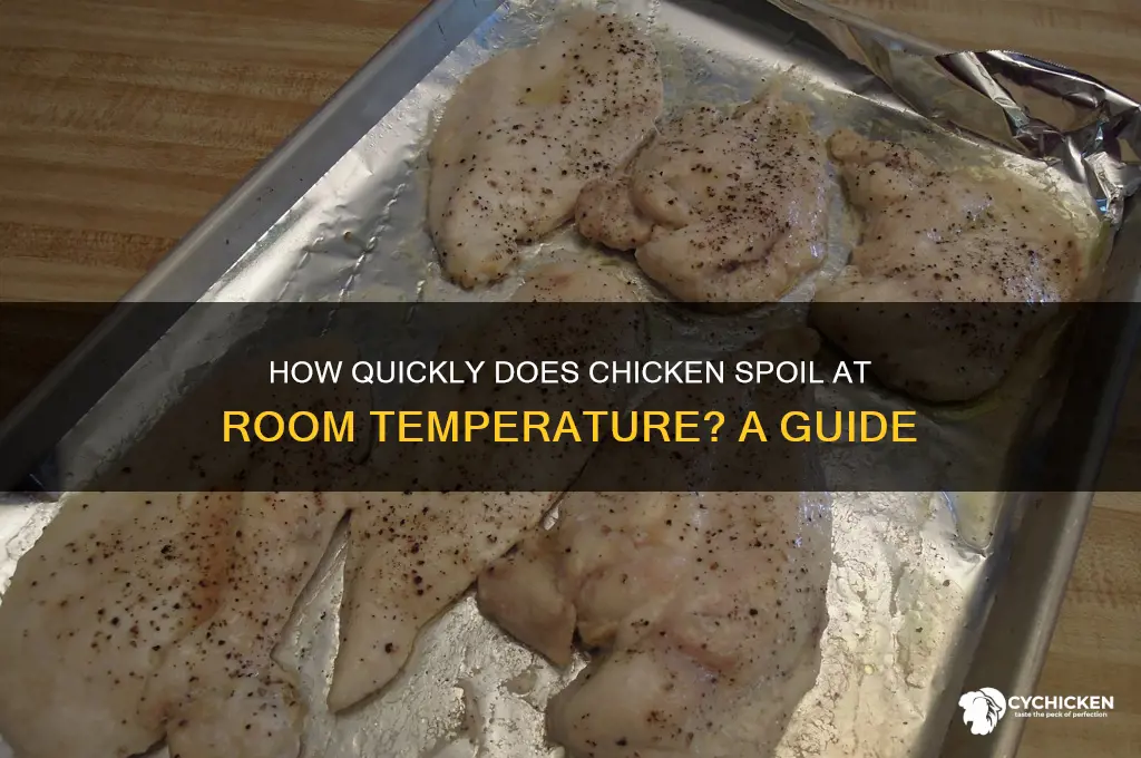 how fast does chicken spoil at room temperature