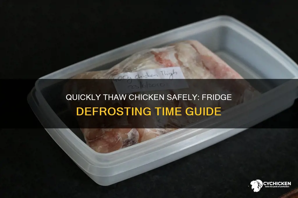 how fast does chicken thaw in the fridge