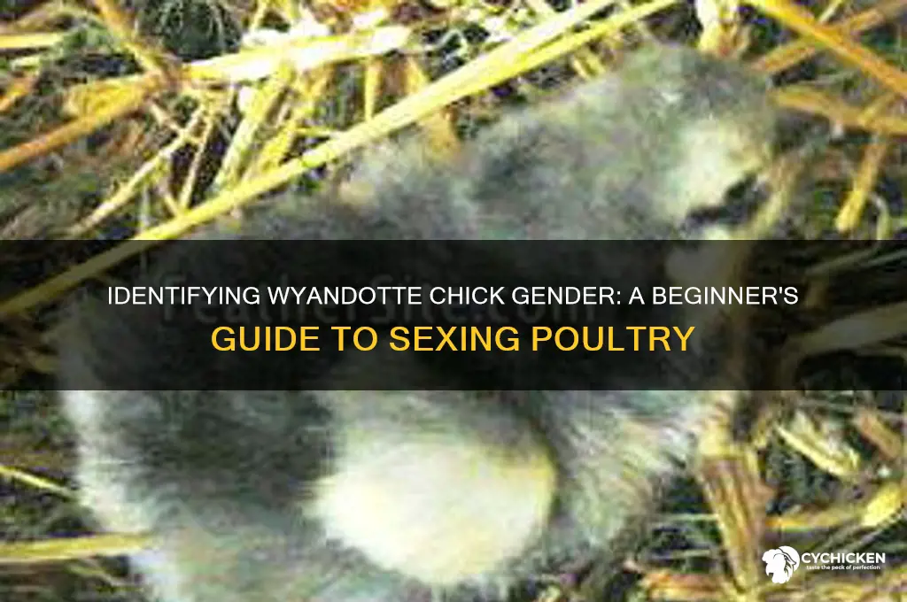 how find the gender of a wyandotte chick