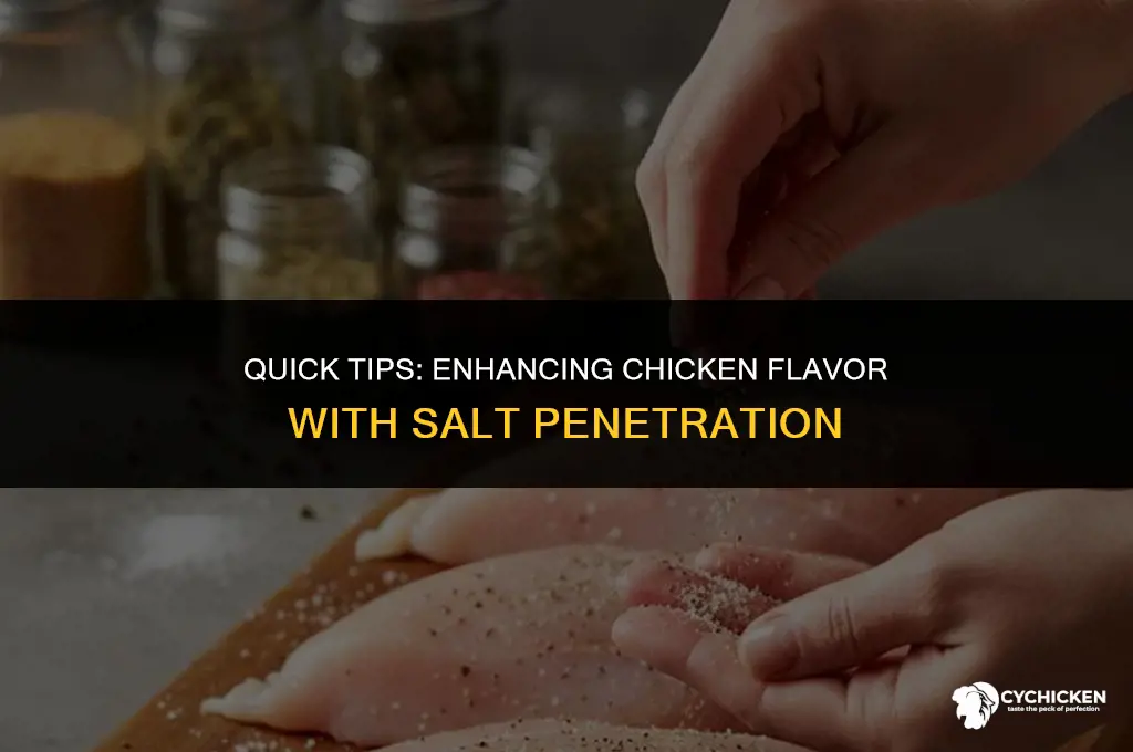 how get salt to penetrate chicken pieces fast