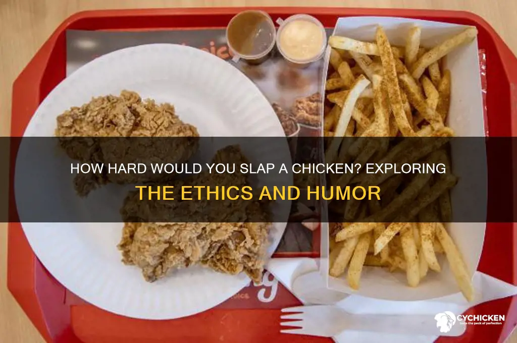 how hard would you slap a chicken