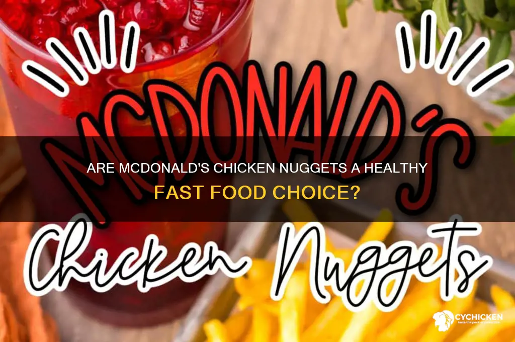 how healthy are mcdonald