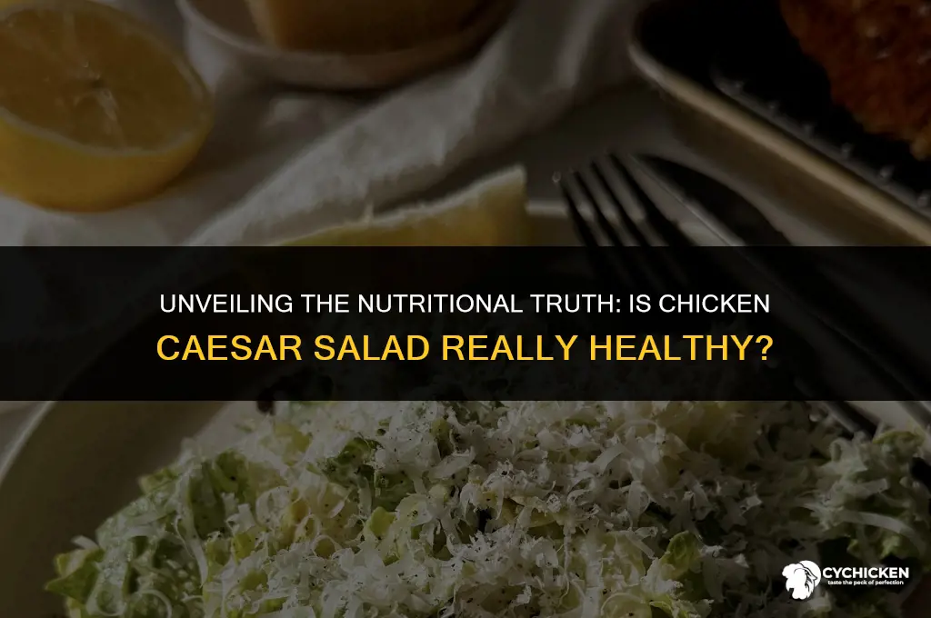 how healthy is a chicken caesar salad