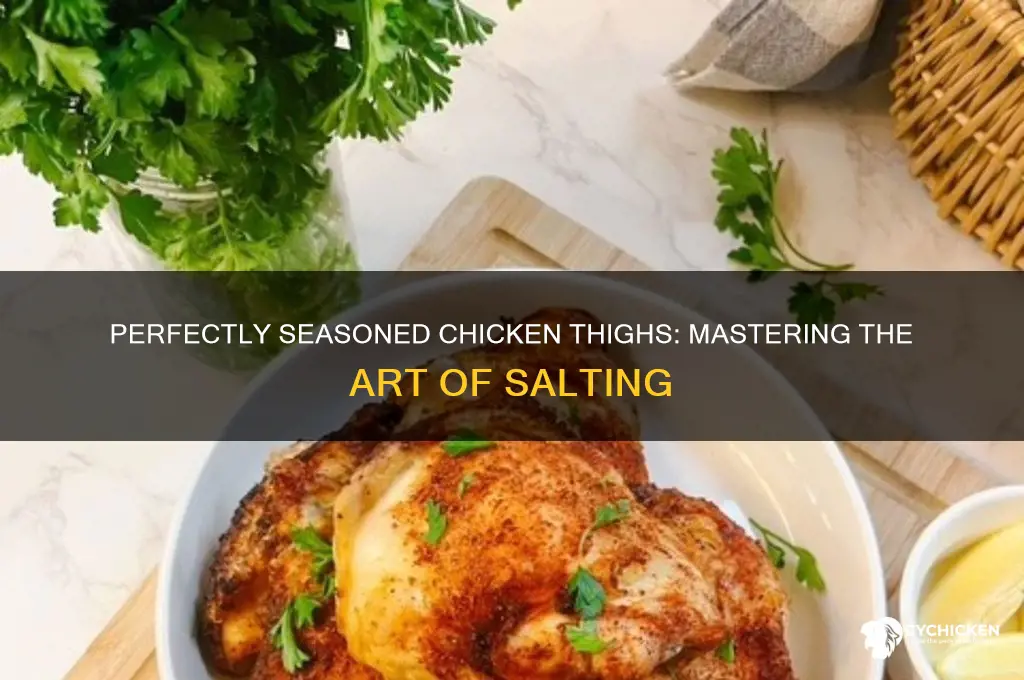 how heavily salt chicken thighs