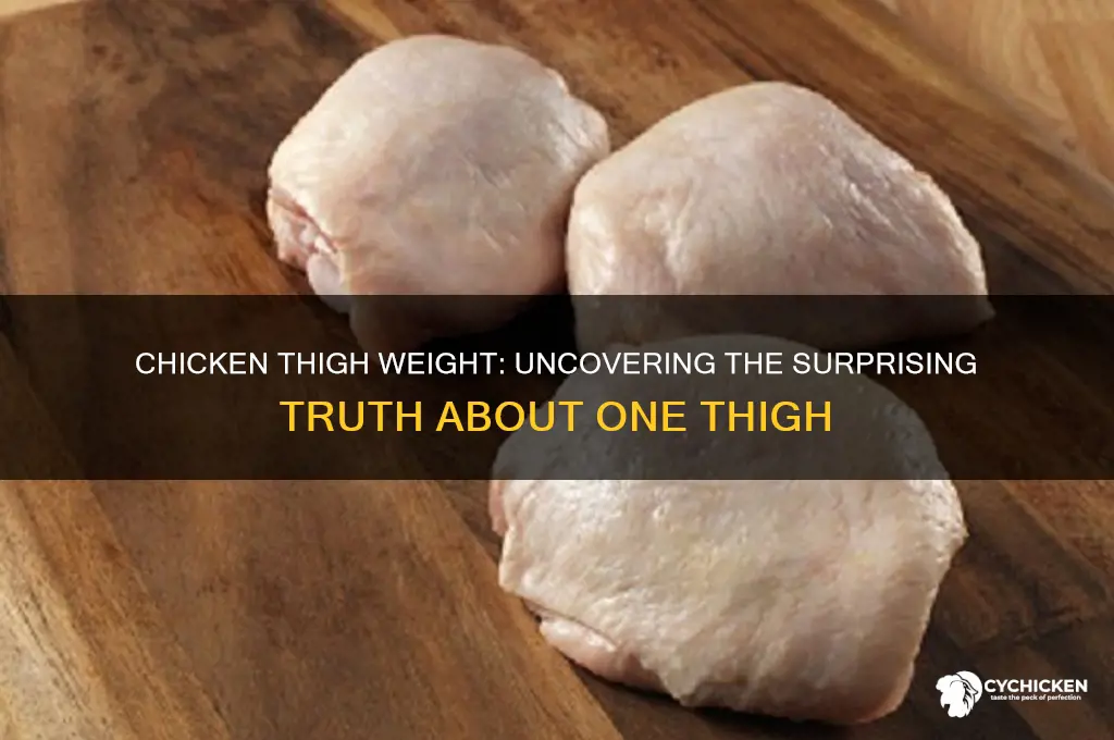 how heavy is 1 chicken thigh