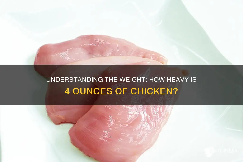 how heavy is 4 oz of chicken