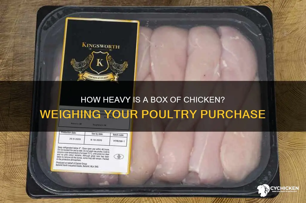 how heavy is a box of chicken