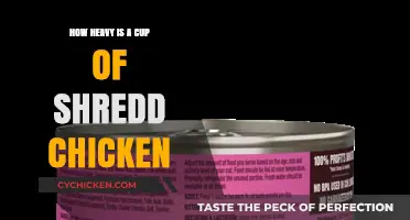 How Heavy is a Cup of Shredded Chicken? Weighing the Facts