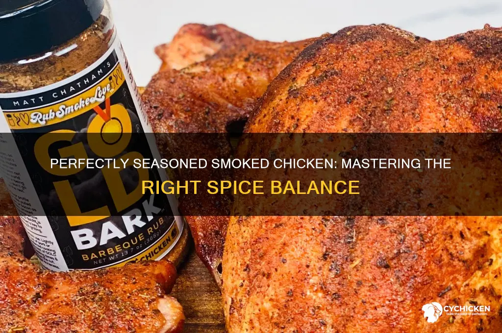 how heavy to season chicken to smoke