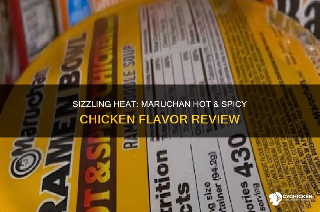 how hot are maruchan hot and spicy chicken
