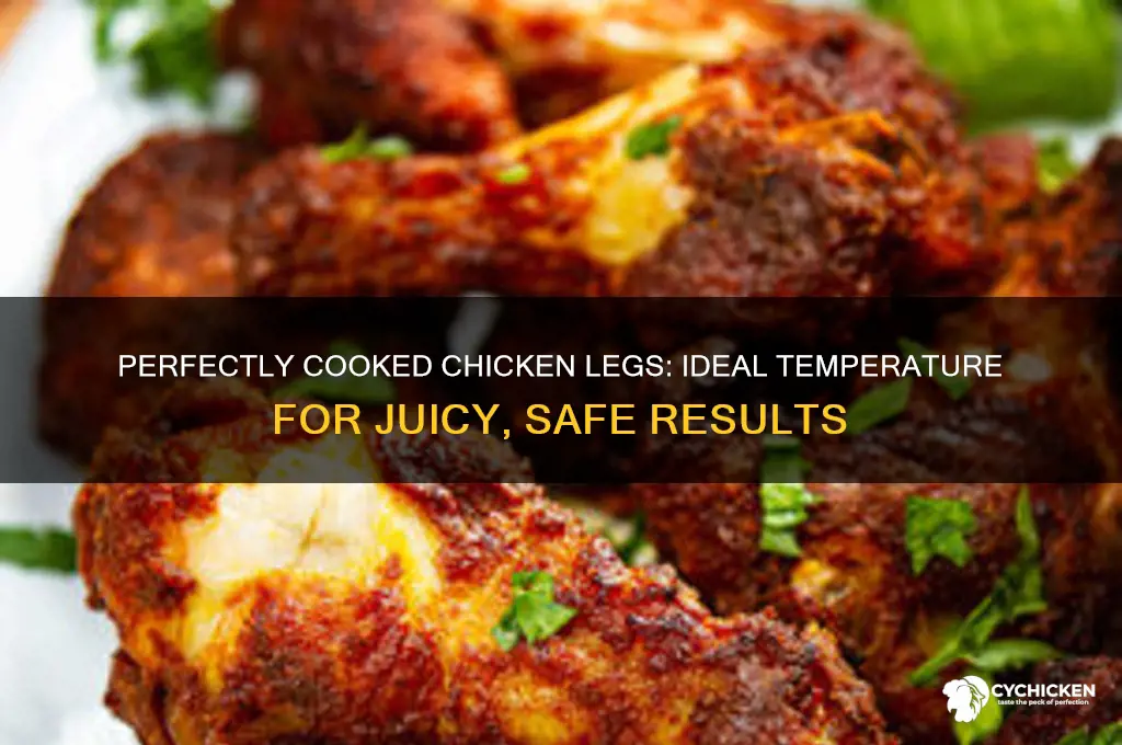 how hot do chicken legs need to be