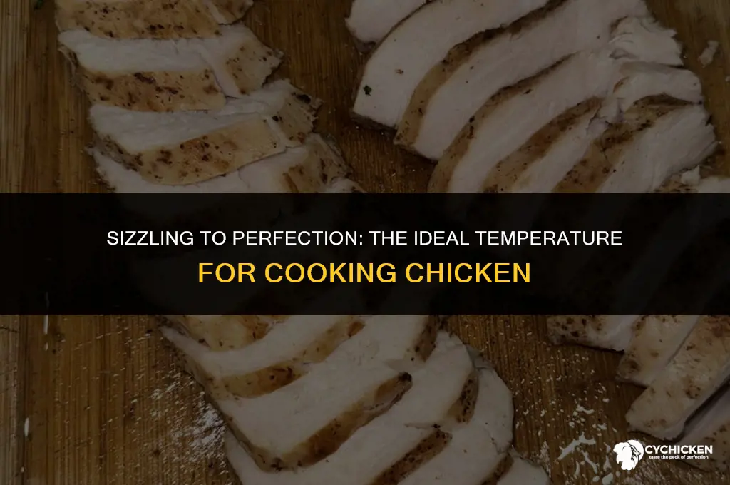 how hot does chicken need to get when cokking it
