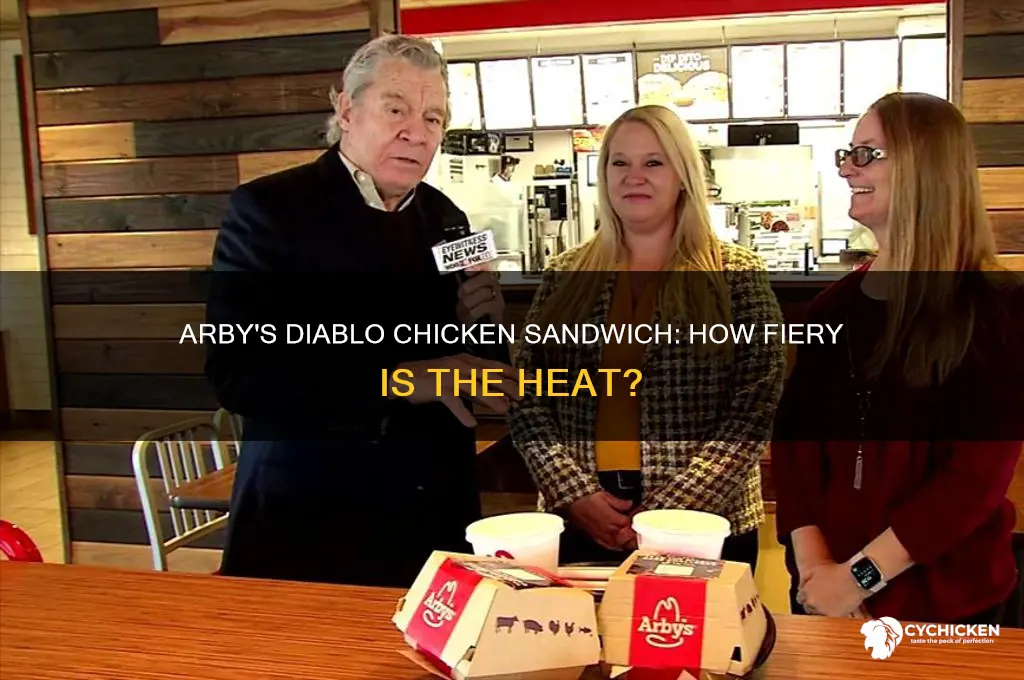 how hot is the diablo chicken sandwich at arby
