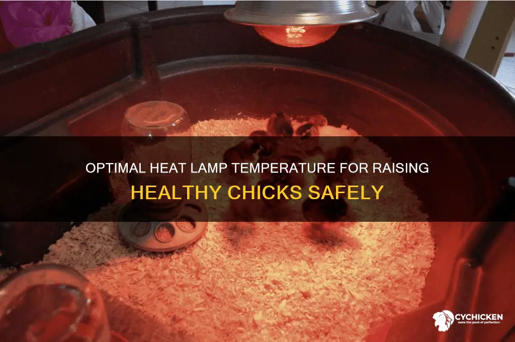 how hot is the heat lamp for chicks