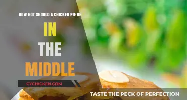 Chicken Pie Perfection: Ideal Temperature at the Center