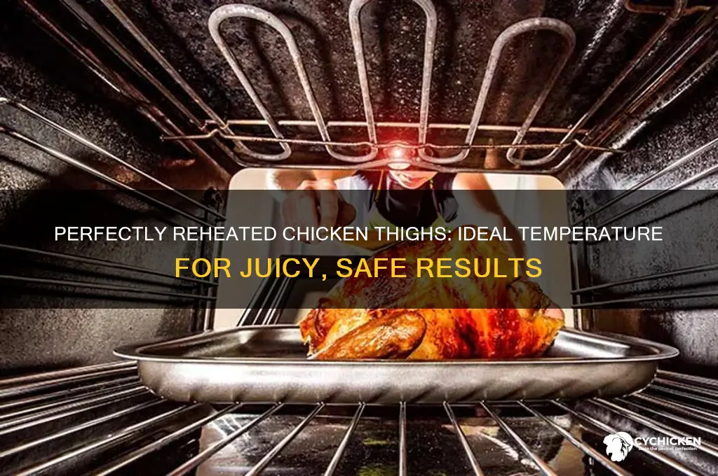 how hot should a reheated chicken thigh be
