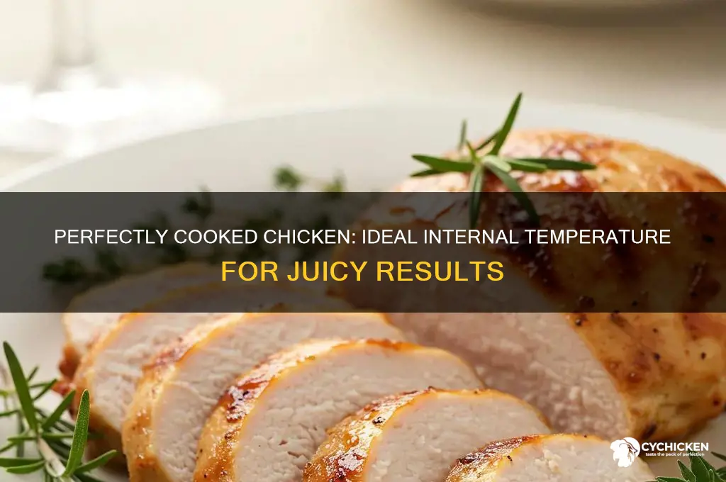 how hot should chicken be in the middle