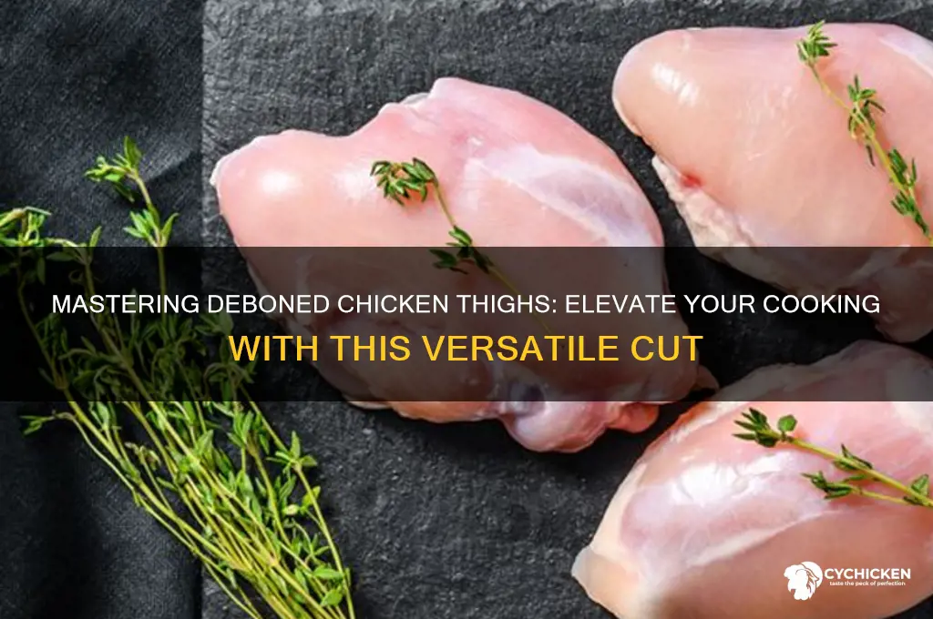 how important is debone chicken thighs