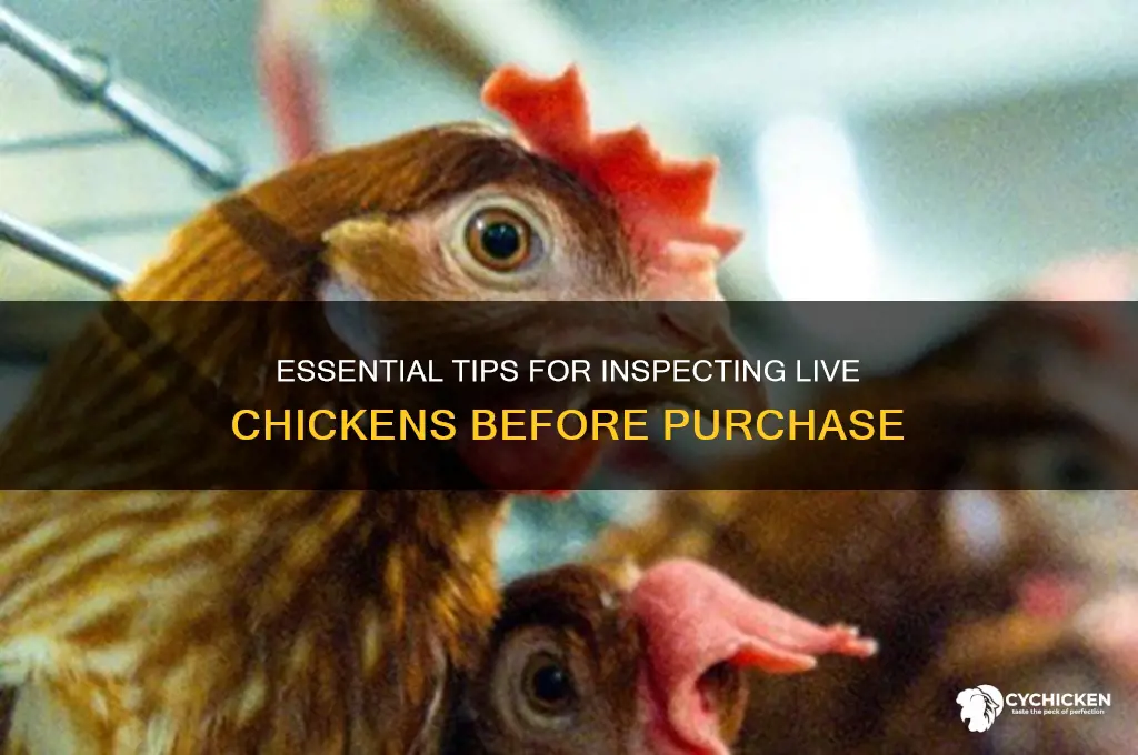 how inspect a live chicken before buying