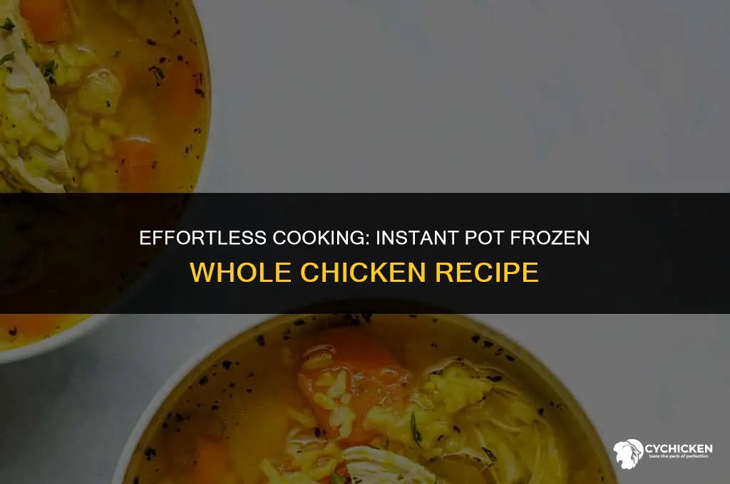 how instant pot frozen whole chicken