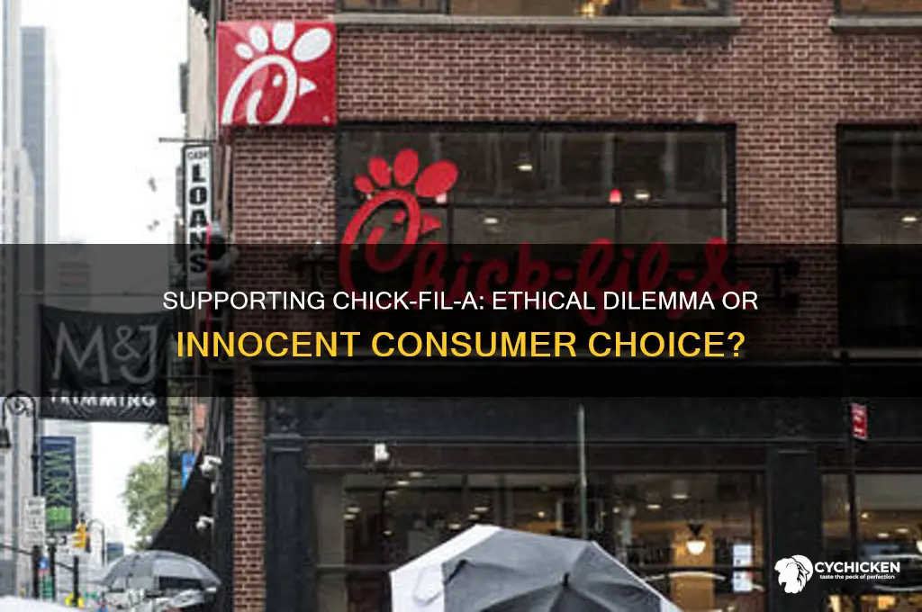 how is buying chick fil a not enabling