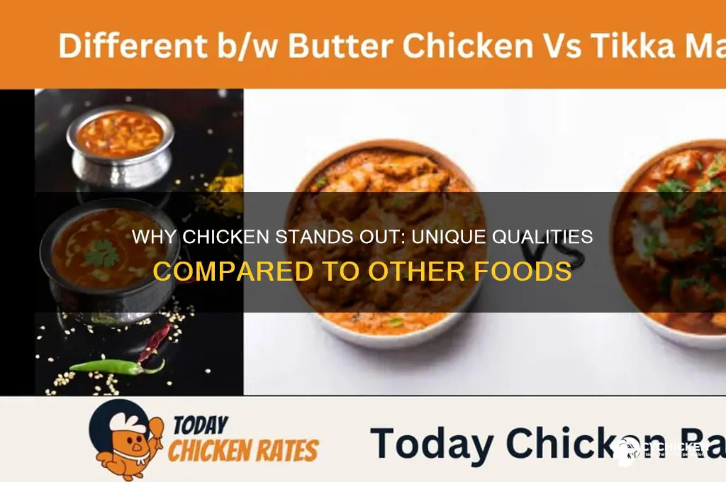 how is chicken different from other foods