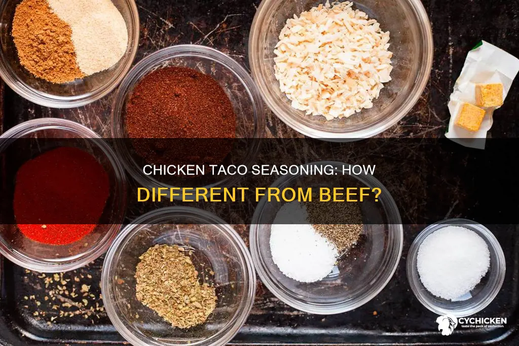 how is chicken taco seasoning different from beef taco seasoning
