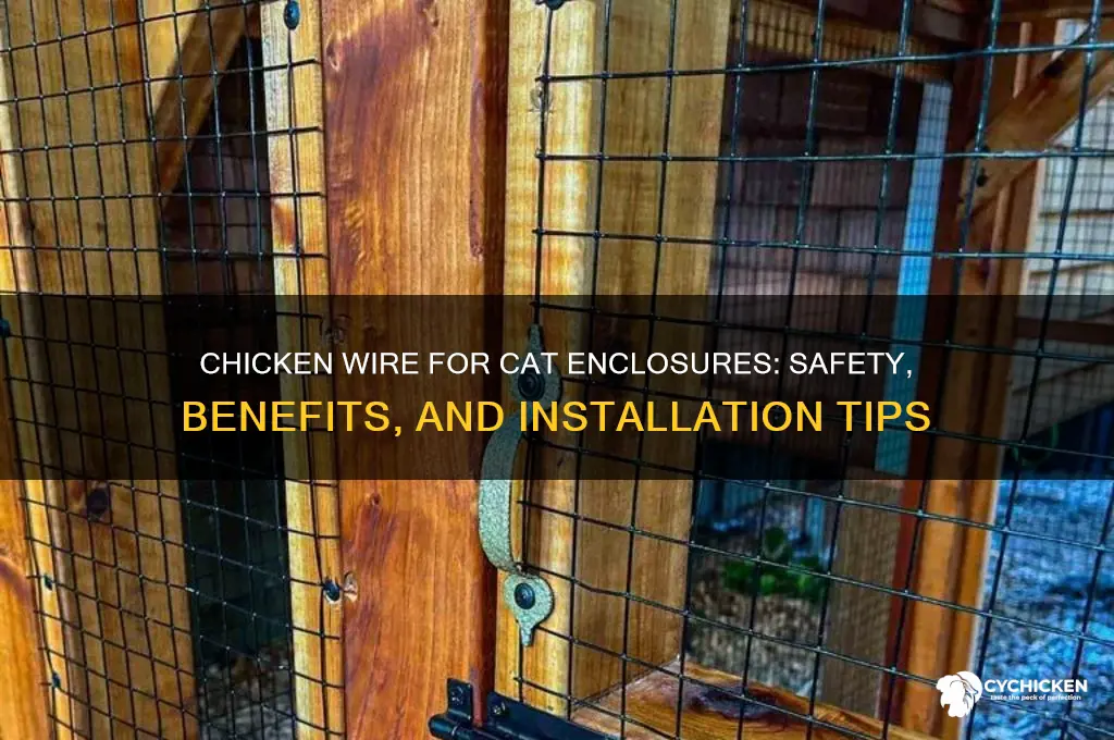 how is chicken wire for cat enclosure