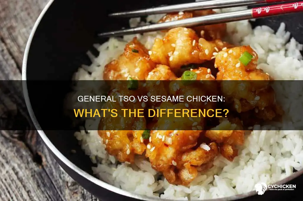 how is general tso chicken different from sesame chicken