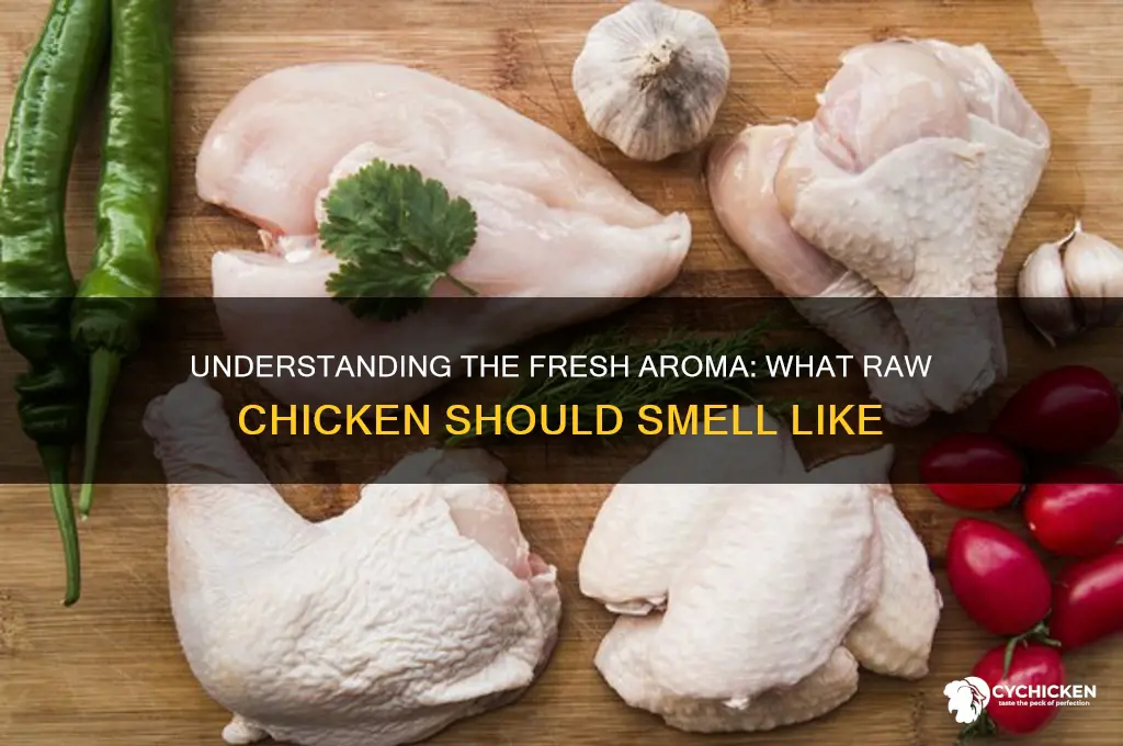 how is raw chicken supposed to smell