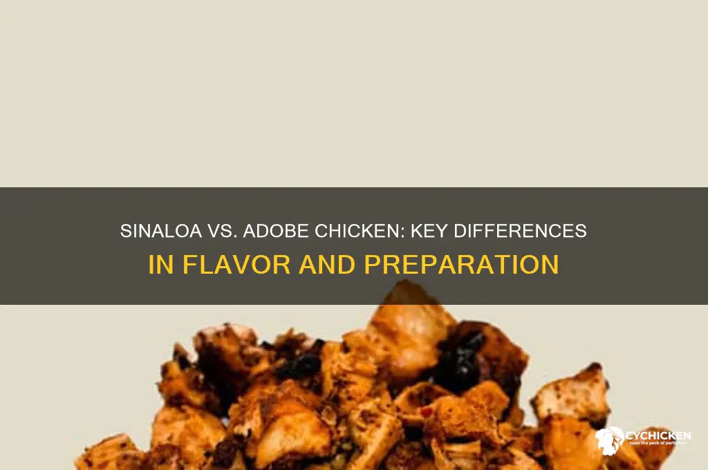 how is sinaola and adobe chicken different